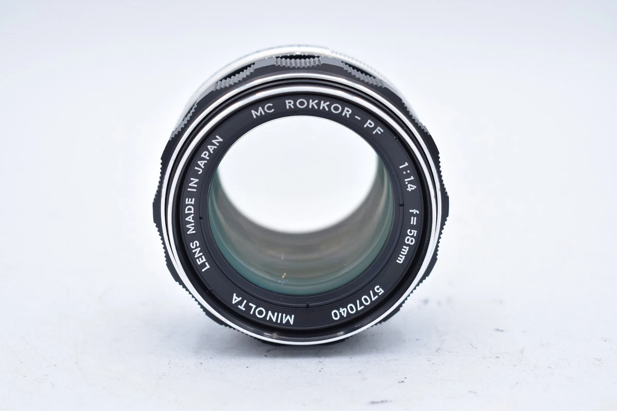 Minolta Rokkor PF 58mm Focal f/1.4 Camera Lenses for sale | eBay