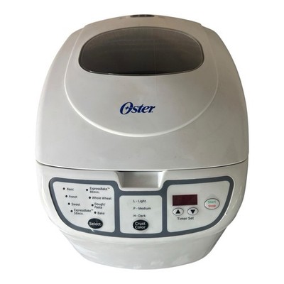 Oster Express Bake Electric Automatic 2 Lb Bread Maker Model 5838 White Tested