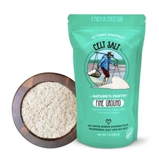 Celtic Salt Fine Ground, Celt By Natures Pantry, 82+ Minerals, non-GMO, Organic