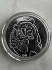 1oz GSM Bear & Bull Silver Round. May have Toning. Encapsulated