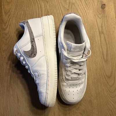 Nike Air Force 1 Low Weiß   Croc/Krokodil-Optik   Gr. 8.5 (EU 42)  guter Zustand