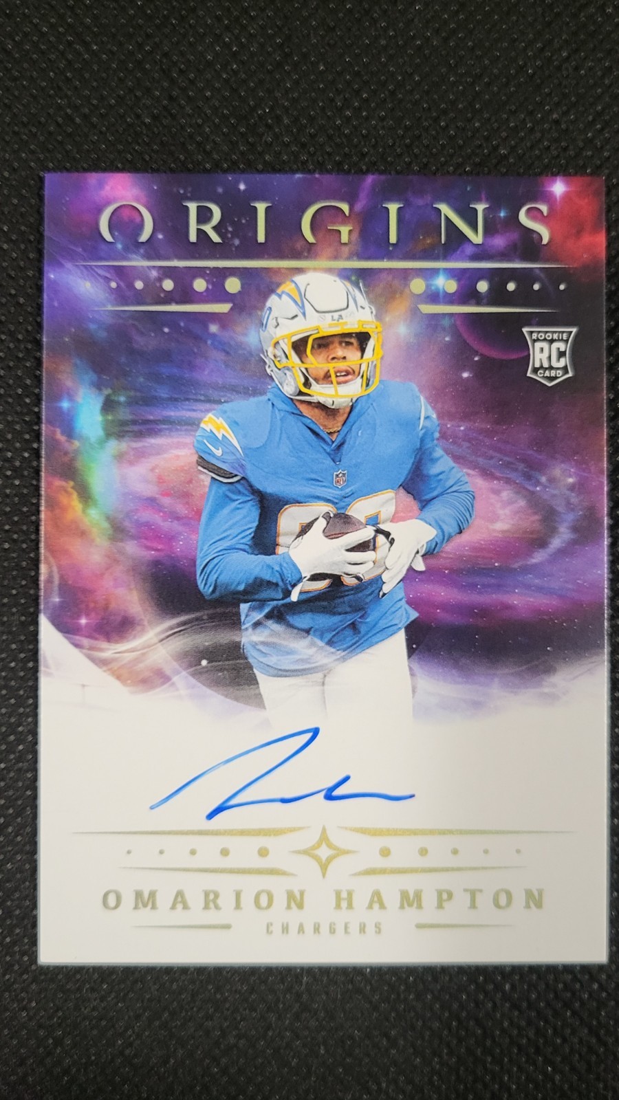 2025 Panini Origins Omarion Hampton Rookie Autographs #RA-OHA