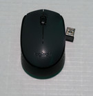 Logitech M170 Black Wireless Bluetooth Mouse WITH USB RECEIVER - Tested & Works