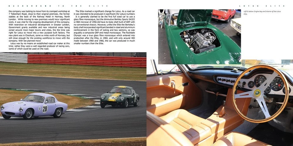 Lotus Elite Колин Чепмен первый GT автомобиля книга - Изображение 2 из 4