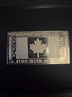 Canada National Flag 20 Grams .999 Silver Art Bar