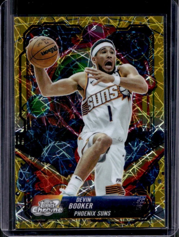 2025-26 Topps Cosmic Chrome Devin Booker Propulsion Gold Refractor #/50