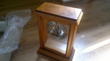 The London Clock Company Wooden Mantel Skeleton Clock RRP �149