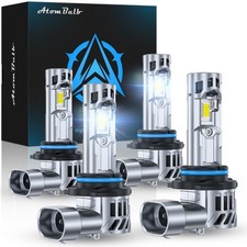 9005/HB3  9006/HB4 Bulbs Combo, 2026 Latest Dual Fans Cooling Design, 160000...