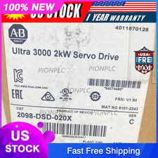 Brand New ALLEN-BRADLEY 2098-DSD-020X Ultra 3000 2kW Servo Drive Free Shipping