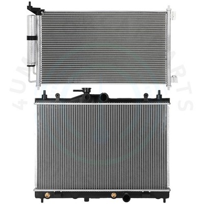 Radiator & AC Condenser Cooling Kit For 2007-12 Nissan Versa S SL 1.8L L4
