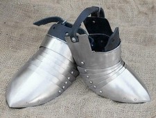 Medieval Steel Sabatons Knight Armor Shoes Pair LARP SCA Cosplay Costume