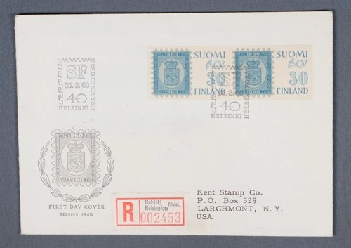 MayfairStamps Finland FDC 1960 Pair Stamp Anniversary First Day Cover aaw_33373