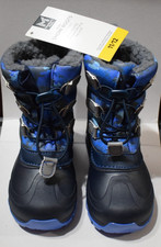 Member's Mark Kids Snow Boots Sz 11/12 Camo Blue Black NWT