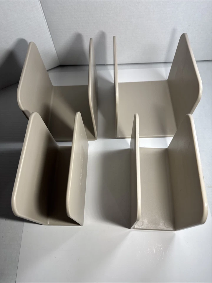 Juego de 4 organizadores de gabinete de cocina con soporte magnético para olla de alcaravea bronceado Foto 4 de 4