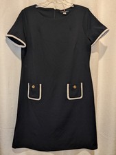 Tommy Hilfiger Navy Scuba Crepe Dress