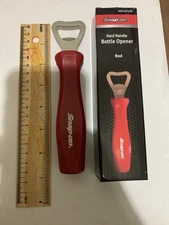 Snap-on Hard Handle Bottle Opener Rare Red New Collectable Gift Free Shipping