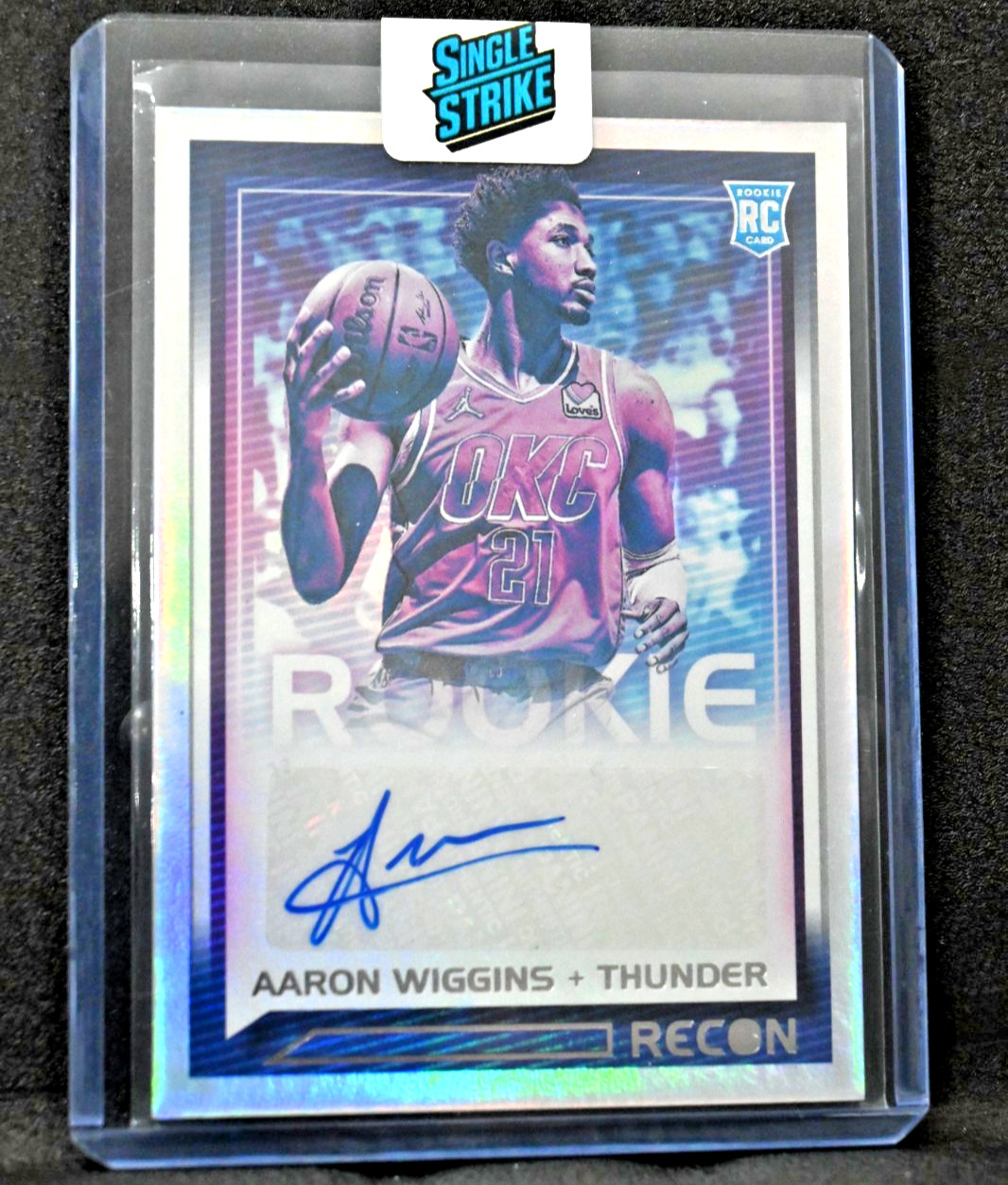 2021-22 Panini Recon - Rookie Recon Signatures Aaron Wiggins #RRS-AAW (AU, RC)