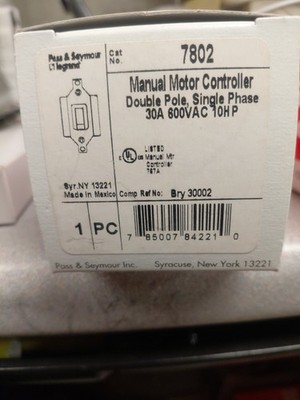 Legrand 7802, Manual Motor Controller