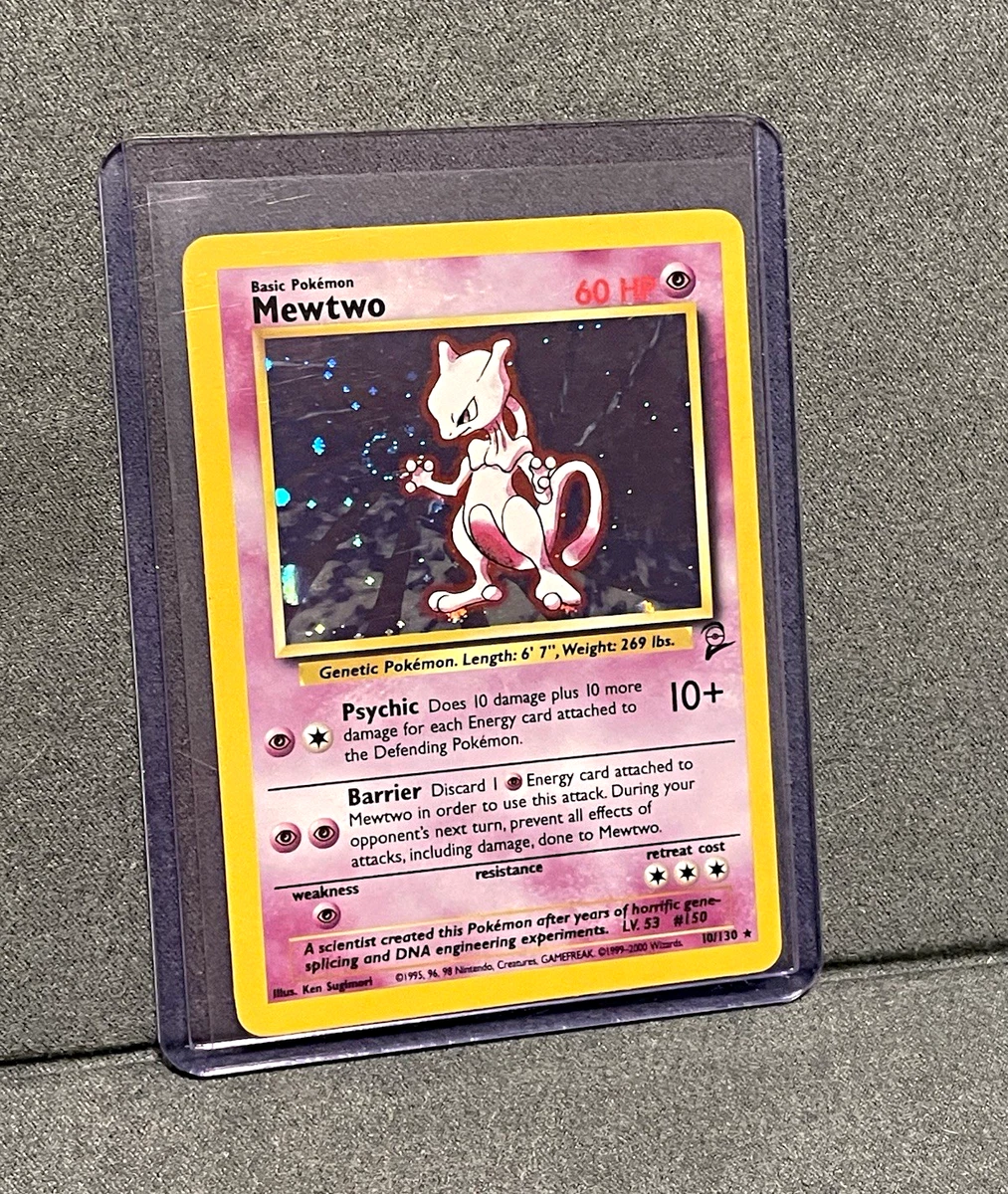 Mewtwo Pokémon TCG Holo Rare Base Set Individual Collectible Card