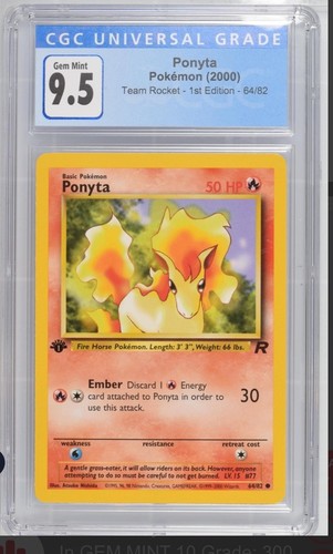 Ponyta (1st Edition) graded CGC 10 for sale on eBay