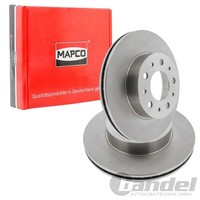 2X Mapco Bremsscheiben 262Mm BelÜFtet Vorne Passend FüR Volvo 740 760 780 | 1597