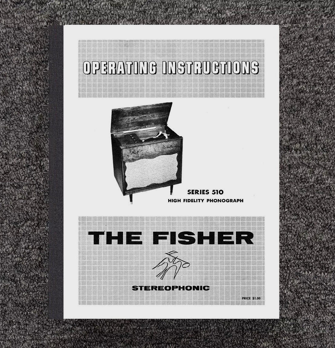Receiver Owners Operator Manual Fits Fisher Stereophonic 510