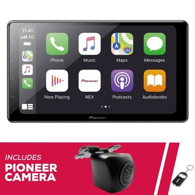 Pioneer DMH-WC6600NEX 9'' Multimedia Receiver w/ ND-BC011 Front/Rear View Camera