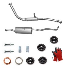 Vorderohr + Endschalldämpfer Auspuff für Suzuki Samurai SJ413 bis07/92 + Kit