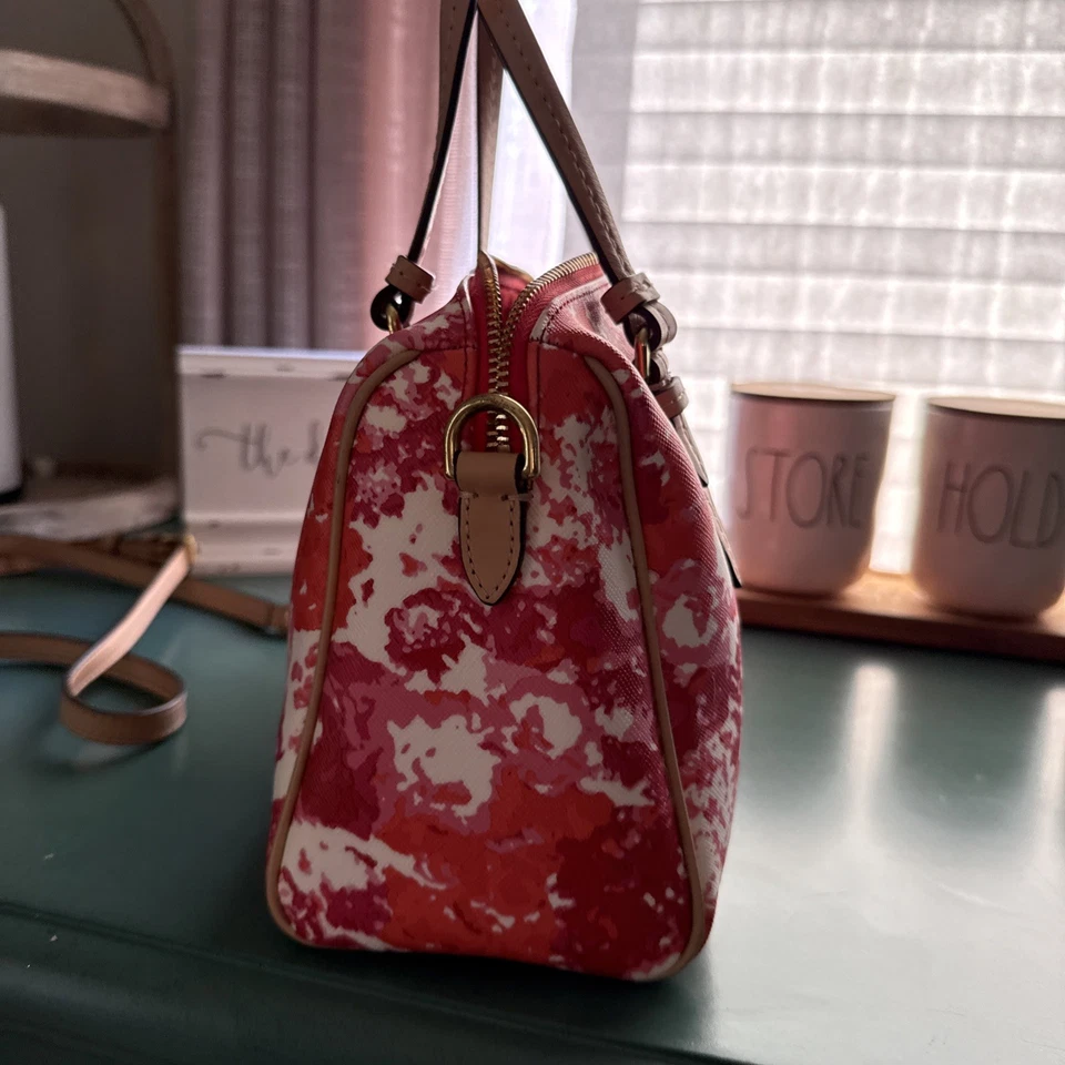 COACH MINI BENNETT PEYTON MULTI COLOR SATCHEL CROSSBODY/TOP HANDLE HANDBAG  $199 - Image 4 of 4