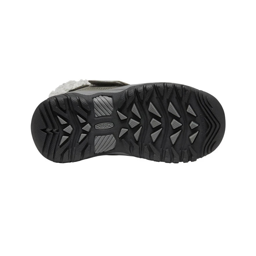 Stivali invernali impermeabili Keen Kootenay IV 1026751 per bambini in pelle grigia JOBB1286