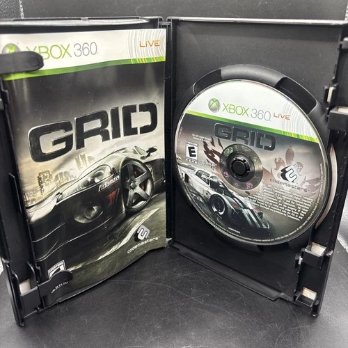 GRID Racing (Microsoft Xbox 360, 2008) CIB Complete with manual! Black Case