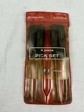 SNAP ON ASA204A BLACK  MINI SCREWDRIVER HANDLE 4 PIECE PICK SET