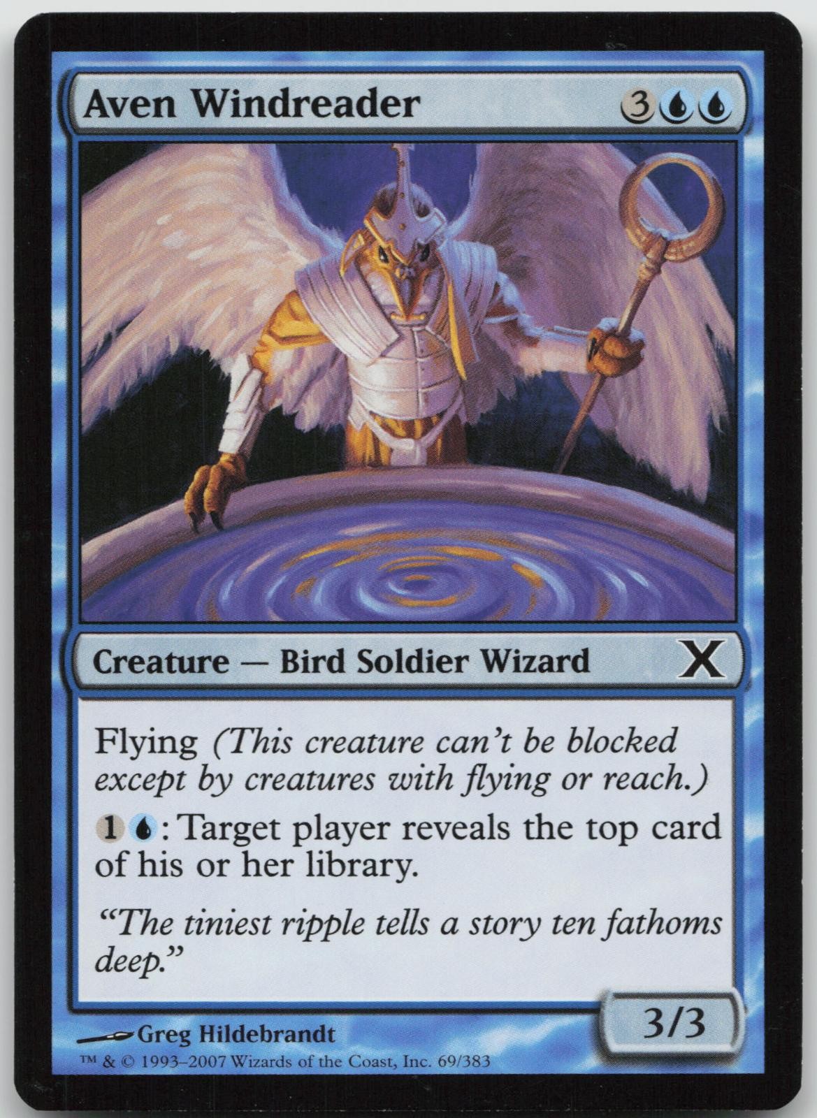 LP Aven Windreader 69 Common 10th Edition Magic: The Gathering 2007