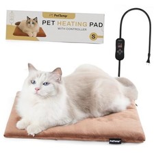 Heated Cat Bed  Pet Heating Pad for Indoor Cats, Dogs, Kittens and Puppies,