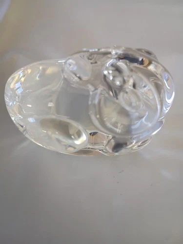 STEUBEN  Glass RAM Hand Cooler Signed Limited Edition 351/300 Figurine