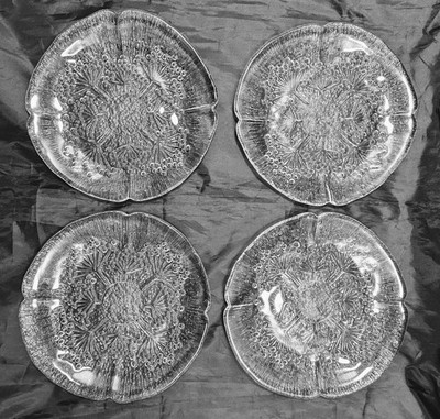 Dansk Floriform Italy 4 Dessert Plates Cow Parsley by Pertti Kallioinen 7.25''
