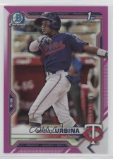 2021 Bowman Chrome Prospects Fuchsia Refractor /199 Misael Urbina #BCP-206 0fz3