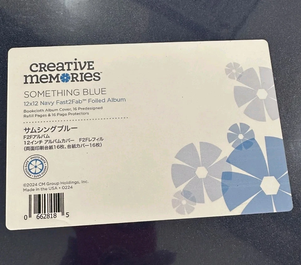 Creative Memories "Something Blue" 12x12 Navy Fast2Fab Filled Album - Image 2 of 2