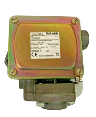 #ad #ad Barksdale P N 0404 014 Type P1H B340 Piston Pressure Switch 0.8 to 23.4 bar $250.00