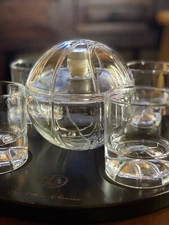 The Wine Savant Basketball Decanter Bourbon Set New Without Box