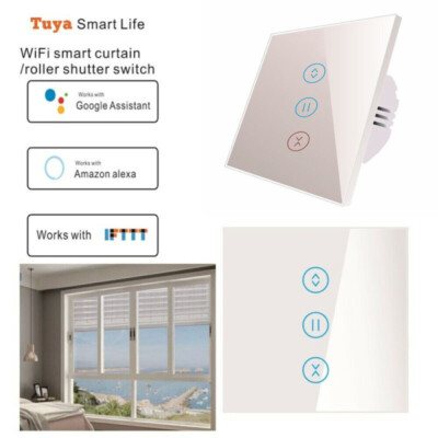 Smart WIFI Rolladenschalter Vorhang Touch Schalter Jalousieschalter TUYA App DE