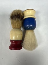 2 Vintage Shaving Brushes 100 Nylon