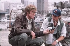 Vintage 2001 Color Photo Slide of ROBERT REDFORD & BRAD PITT THE Spy Game Movie