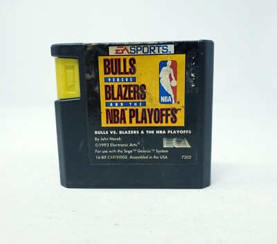 Bulls Versus Blazers and the NBA Playoffs (Genesis Game) Cart Only