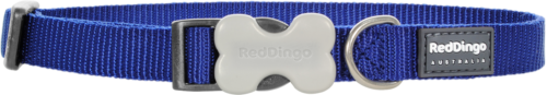 Rotes Dingo klassisches einfaches Nylon Hunde-/Welpenhalsband in BLAU XS - LG KOSTENLOSER VERSAND - Bild 1 von 1
