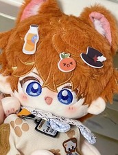 Anime Genshin Impact Tartaglia Childe 20cm Plush Doll Dress up Toy Plushie Game