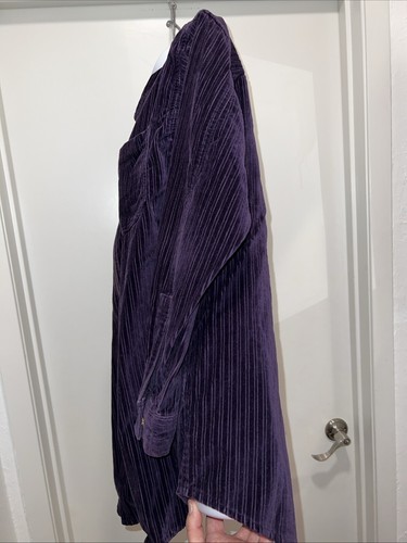 Authentic St. John's Bay Purple Corduroy Zip-Up Cotton Jacket Women's SZ M - Picture 7 of 16