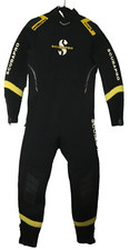 Scubapro Wet Suit Sport 5 Diving Full Body Men's Large Black Yellow