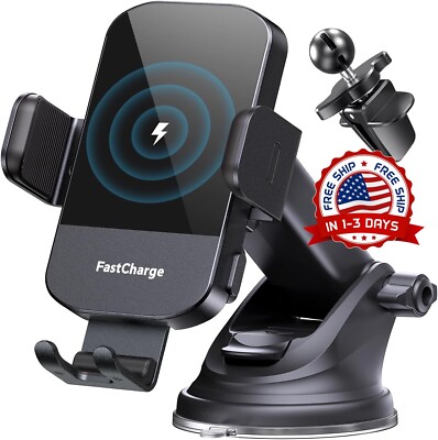 Qi Cargador Rapido Inalambrico Para Auto Coche Cargador de Carro