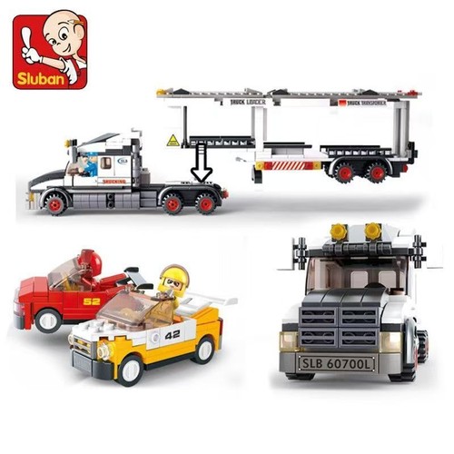 639pcs Sluban City Circuit Transport Vehicle Building Block Set - Picture 5 of 6